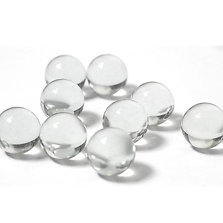 50 Bolinhas De Gude 14MM -TRANSPARENTE Esfera de Vidro Importado Decoração para Vaso, Aquario, Parede ou Atesanato