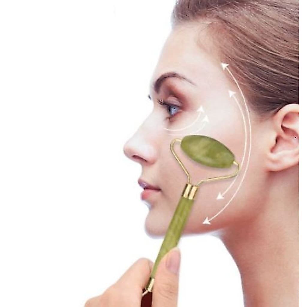 Promoção Rolo Rolinho Pedra De Jade Facial Massageador Anti Rugas - Facíal Massage Roller