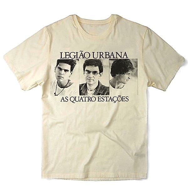 Camiseta Algodao Legiao Urbana Renato Russo As Quatro Estações 4 Musica Rock Nacional Banda Mpb Camisa Unissex