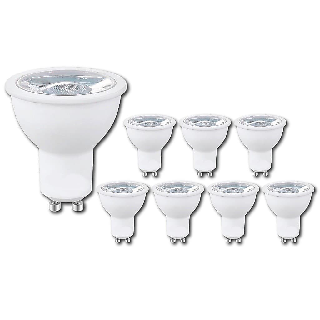 kit 5, 6 ou 8 Lâmpada Dicroica Led 7w Mr16 Gu10 Bivolt 3000k 4000k 6000k Para Spot
