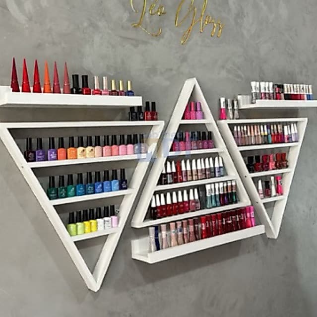 Expositor triangular esmaltes perfumes nail designer manicure