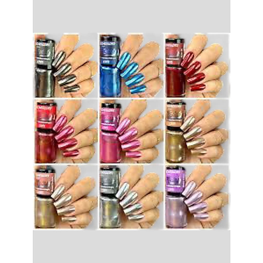 Coleção de Esmaltes Cora Coleção Metal-Tons Ultra  Metalizados (9 Esmaltes)