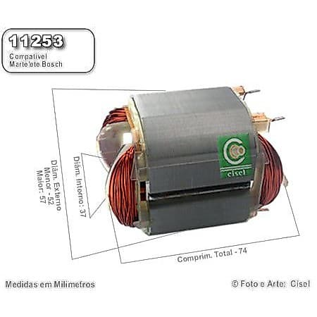 Bobina compatível Bosch 11253 - GBH 2-26 - Martelete
