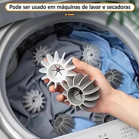 Kit 6/12/18/24Removedor de Pelos Mágico Reutilizável de Máquina de Lavar Bolas Lavanderia Ferramentas Limpeza
