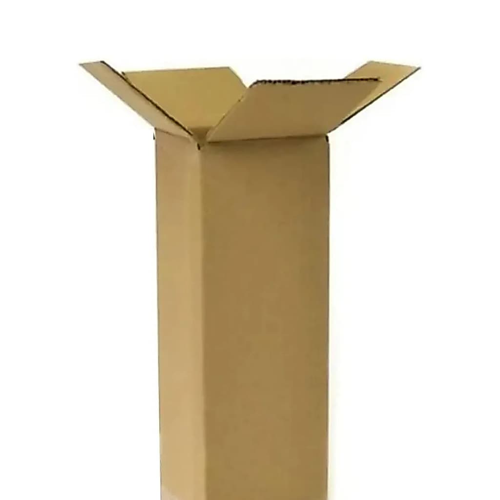 10 Caixas De Papelão 10x10x90 Cm - Alta Reforçada Mudança Marrom-claro