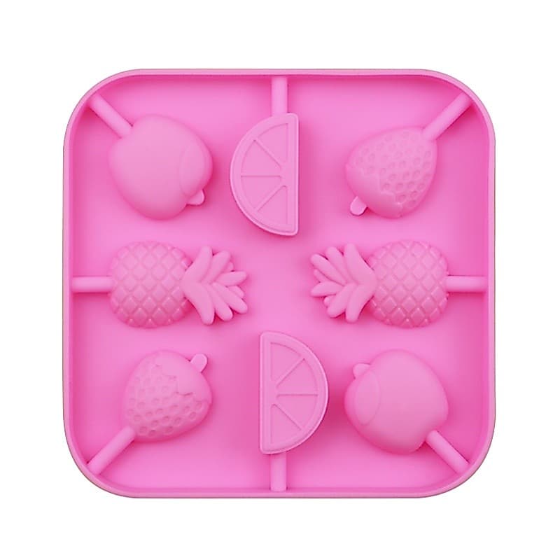 Molde De Silicone Para Pirulito De Frutas , 8 Cavidades , Palitos De Queijo , Ferramentas Alimentos Sólidos , Doces , Ch