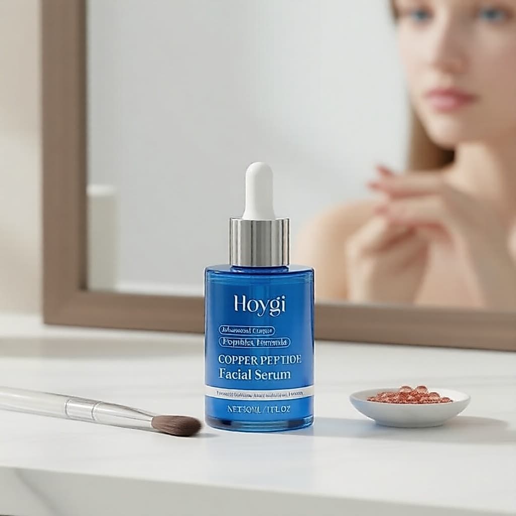 Sérum de Cobre Azul 30 ml Atualizado, Ácido Hialurônico e Colágeno, Antienvelhecimento
