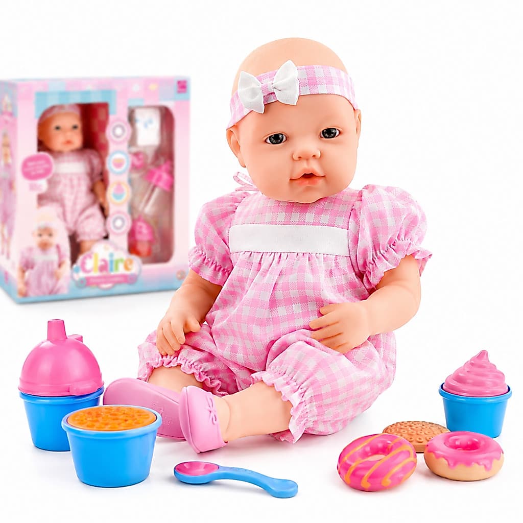 Boneca Bebê Reborn Realista Vinil Menina Grande Mamadeira Chupeta Fralda Presente Infantil