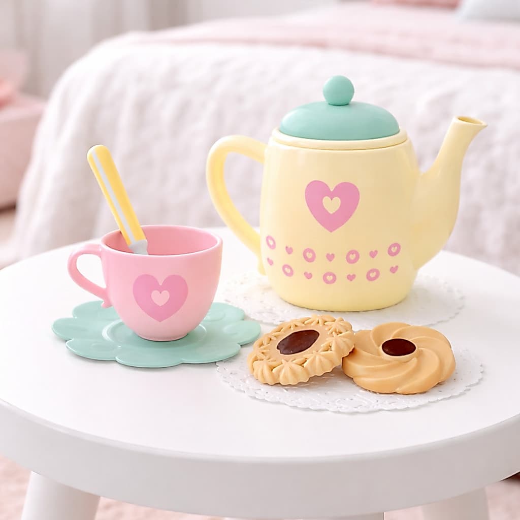 Brinquedo Chá Infantil Doce Cozinha Biscoitos Completo Menina Faz de Conta