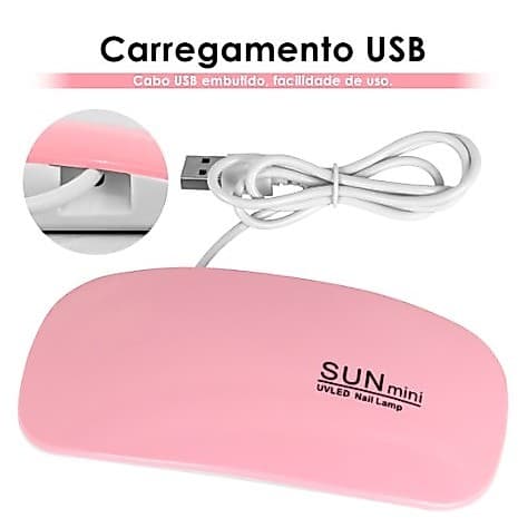 DAGUAN Mini Cabine Sun Mini de Unha Estufa LED para Unhas em Gel Portátil