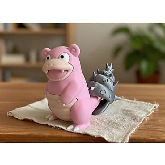 Pokemon Slowbro 10cm Estátua Decorativa Geek Anime Colecionável Presente Criativo