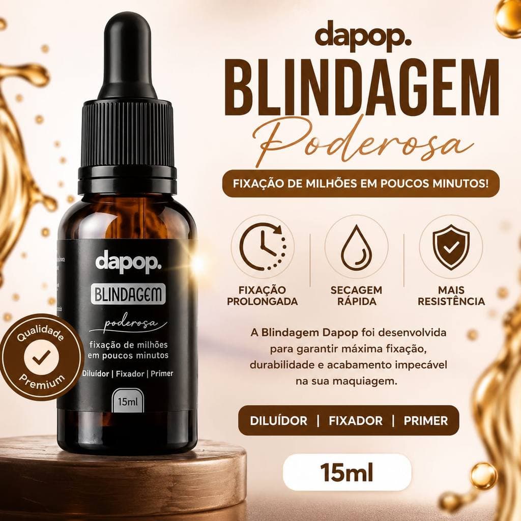 Dapop Blindagem De Maquiagem Diluidor Fixador E Primer De 15ml-