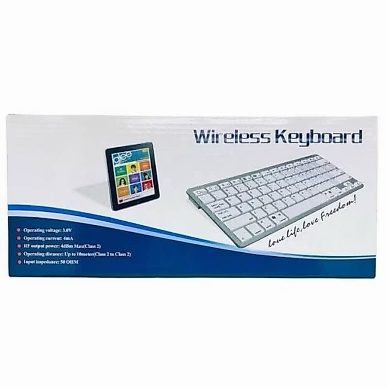 Teclado Sem Fio Wireless Keyboard USB 2.4GHz Preto