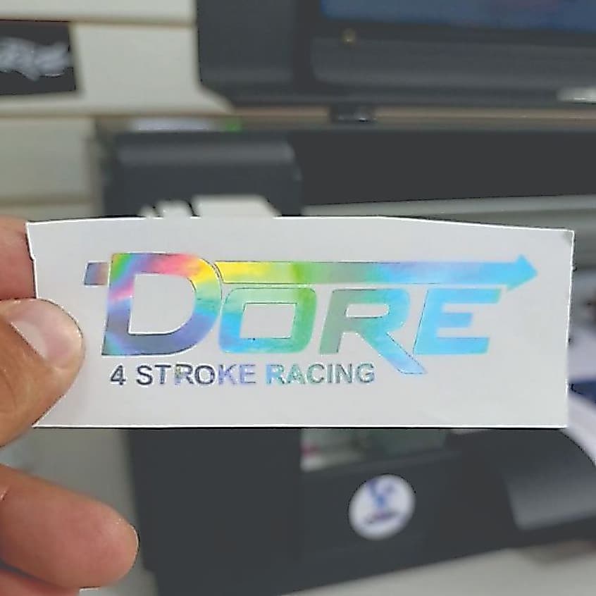 adesivo logo DORE para reforma de escapamento, para capacete, bicicleta, moto