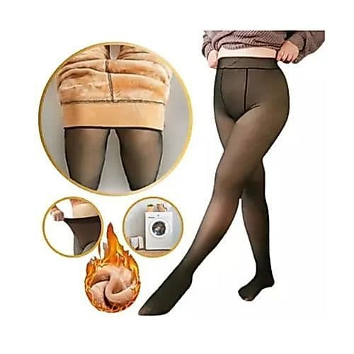 Calca Termica Aveludada Transparente Conforto Tamanho Compacto Preta