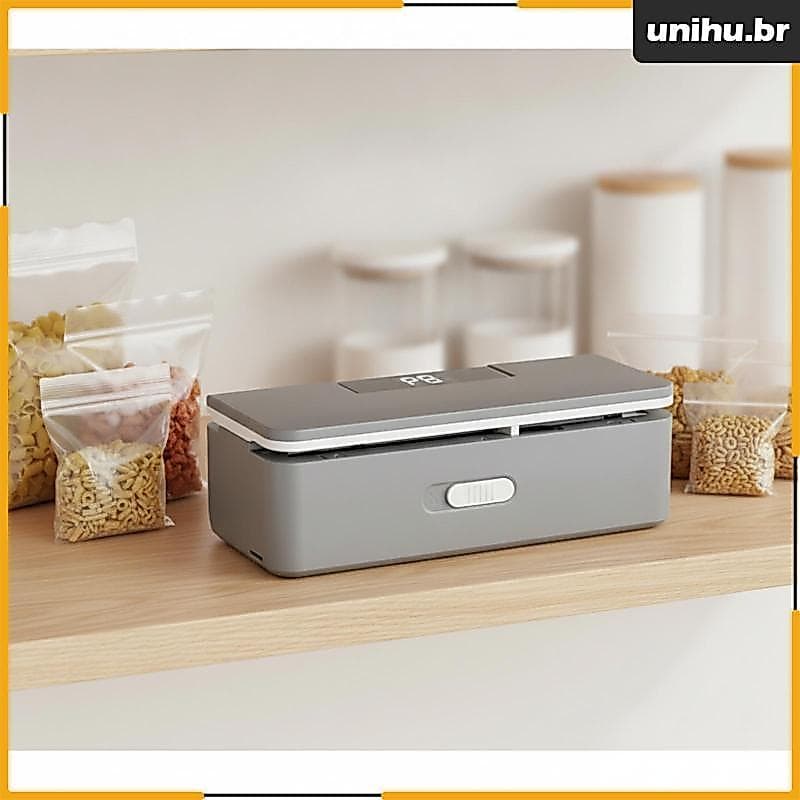 [Unihu] Máquina De Selagem Portátil Compacta Resealer De Saco Mini Selador De Calor Leve Para Cozinha , Despensa