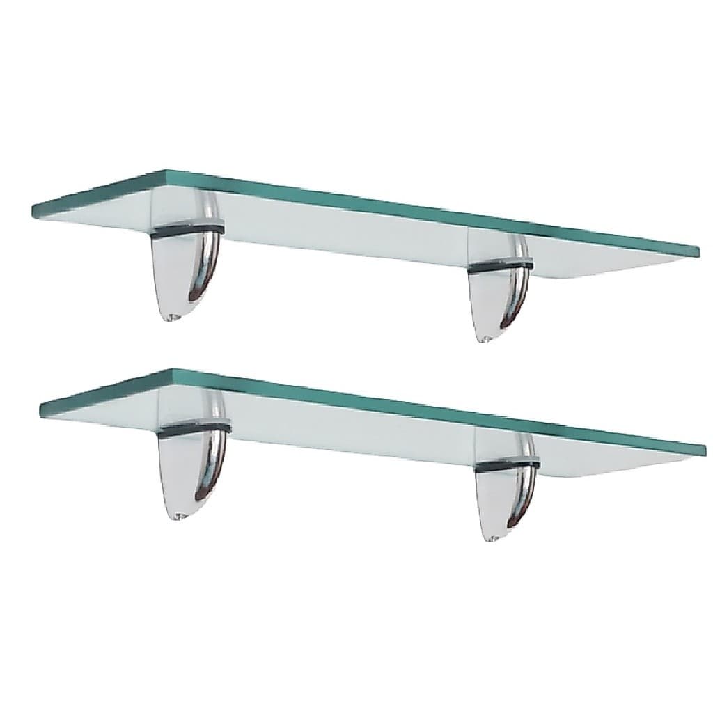 Prateleira de vidro para Banheiro 30x15 Bico Tucano Kit com 2 unidades