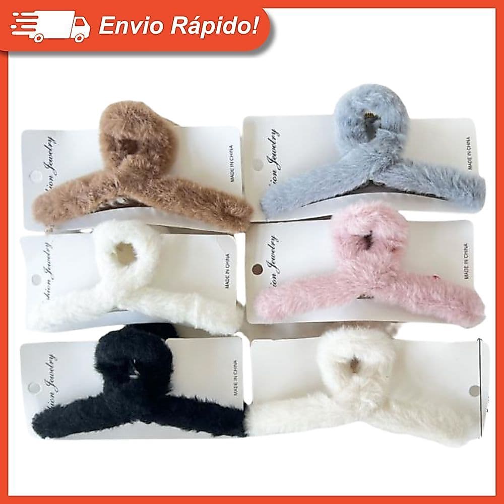 Presilha de Cabelo Pelúcia Moda Coreana