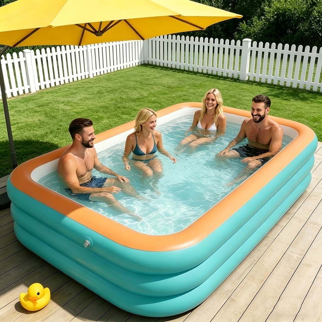 Piscina inflável, fácil de guardar e não ocupa espaço. Leve para dentro ou fora de casa – modelo dobrável Piscina
