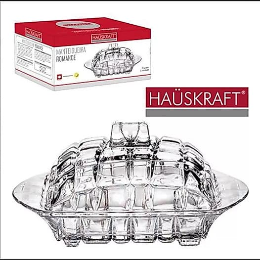 Manteigueira Vidro 17Cm Mtgn015 Hauskraft