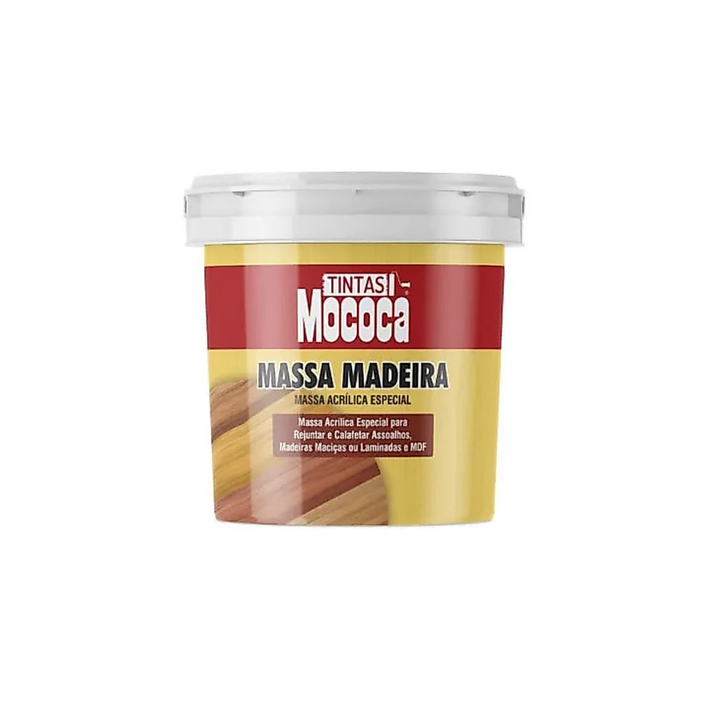 MASSA ACRILICA PARA MADEIRA 350G TODAS AS CORES MOCOCA