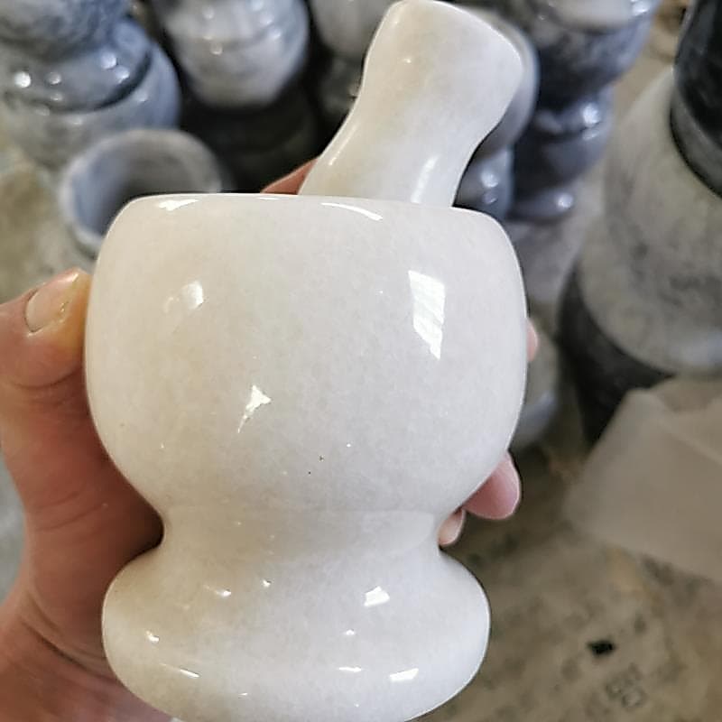 Argamassa de alho em mármore Natural, Manual doméstico, argamassa de alho, ferramenta útil, prensa de argamassa de alho,
