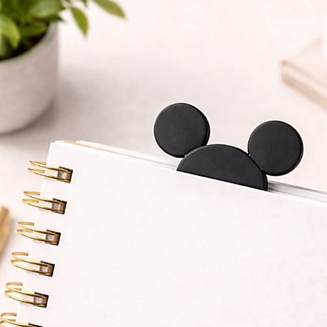 Kit 2 Marcadores de Página Mouse Modernos | Bookmark Decorativo para Livros, Cadernos e Agenda | Diversas Cores