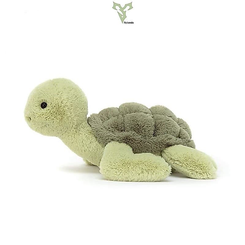 Rytanda Kawaii Boneca de Pelúcia Fofa de Tartaruga Pequena, Brinquedo de Animal Marinho, Almofada Marinha, Decoração Mar