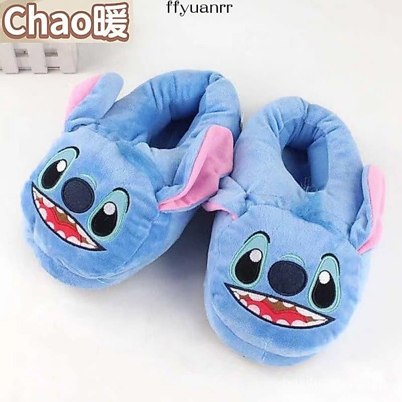 Chinelos Com Sola De Algodão De 24/28 cm Lilo & Stitch Sapatos Internos De Inverno Quentes Para Crianças . VW8U