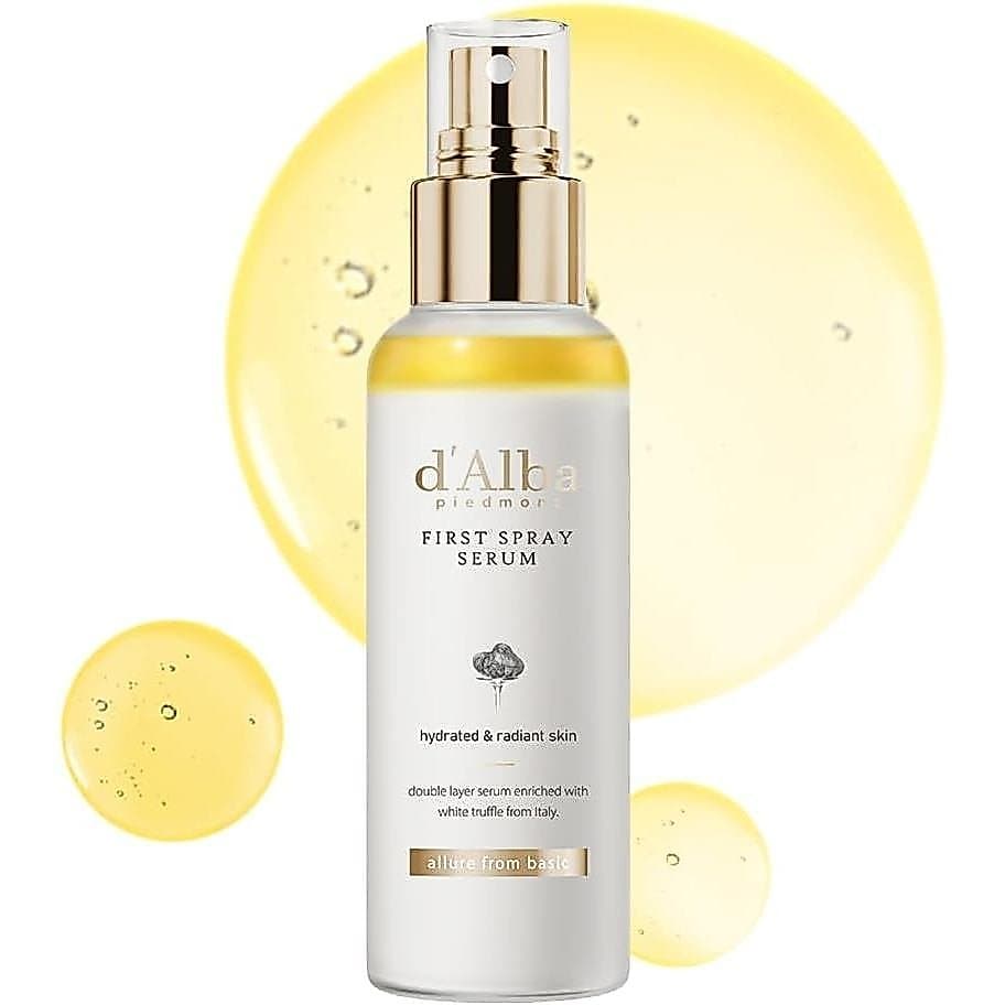 d'alba First Spray Serum contém trufa branca italiana, um produto vegano para cuidados com a pele, adequado para todos o