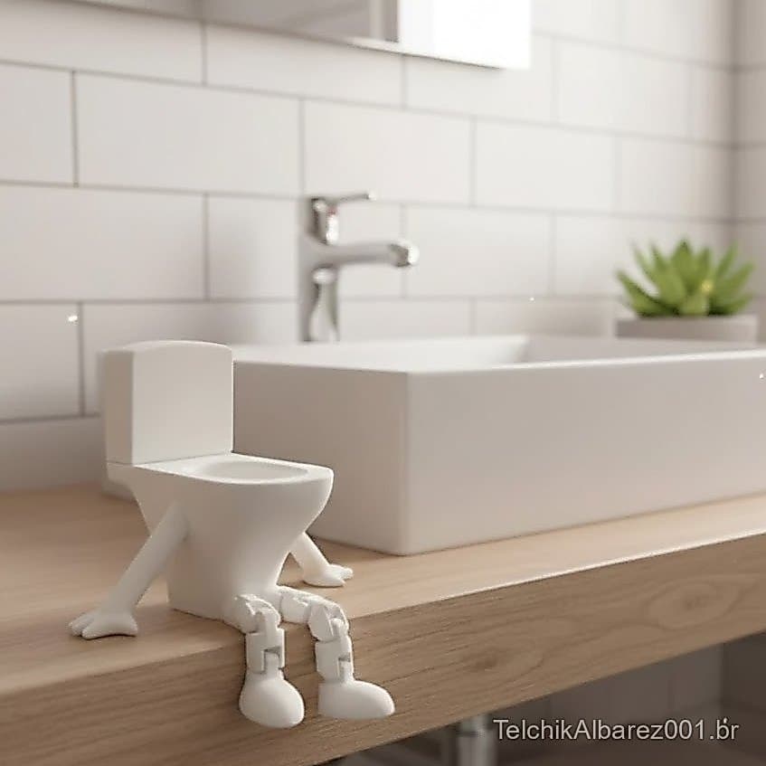 Boneco Articulado Vaso Sanitario