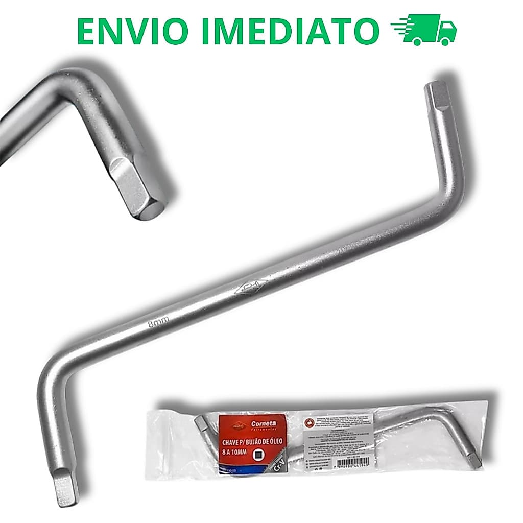 Chave Para Bujão 8x10mm Quadrado Óleo Renault E Peugeot Cr-m