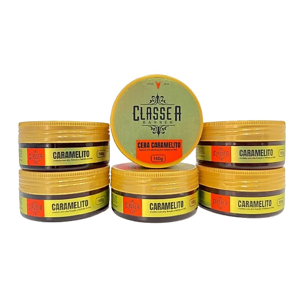 Kit com 6 Cera Pasta Modeladora Caramelito Classe A