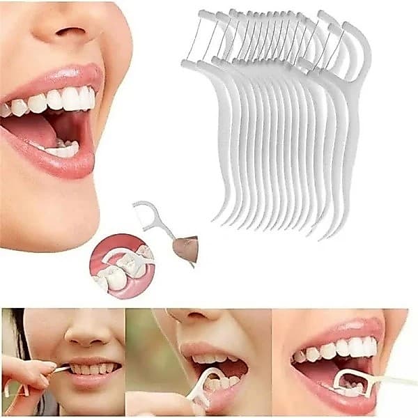 fio dental floss dentes palito de dente Pacote 120 Unidade pacote fio dental hast palito higienico para dentes