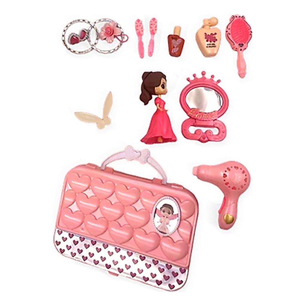 Kit Beleza Fashion Infantil Com Bolsa Acessorios15 Peças