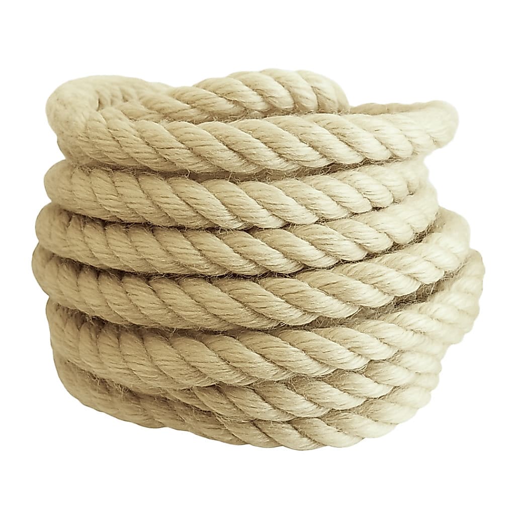 Corda Sisal Natural 40mm 10 Mts Naval Artesanato Decorações