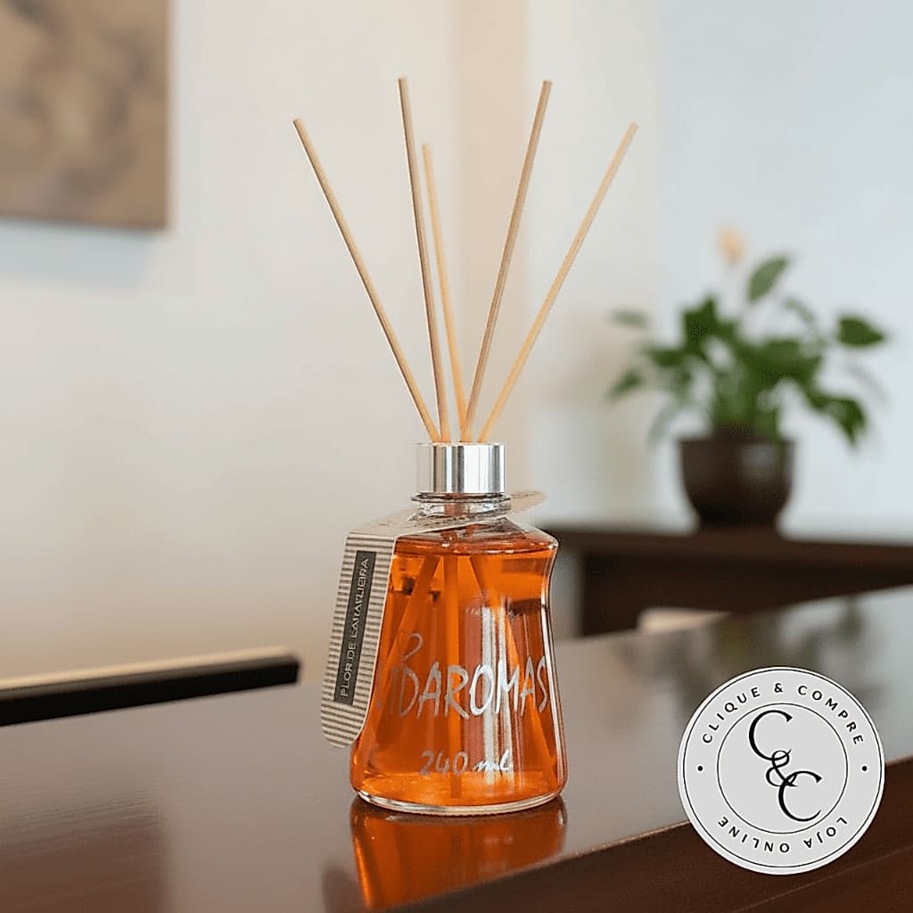 Aromatizador de ambiente com varetas Kit com 10 unidades 240 ml Vidaromas