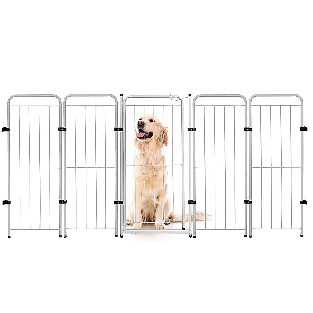 Cercado Cachorro Caes Grande Portao + 4 Modulos 196x98cm