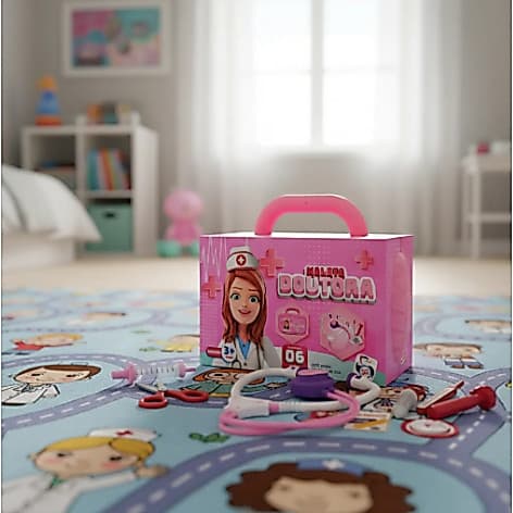 Kit Maleta com Acessórios Profissão Doutora Medico Infantil