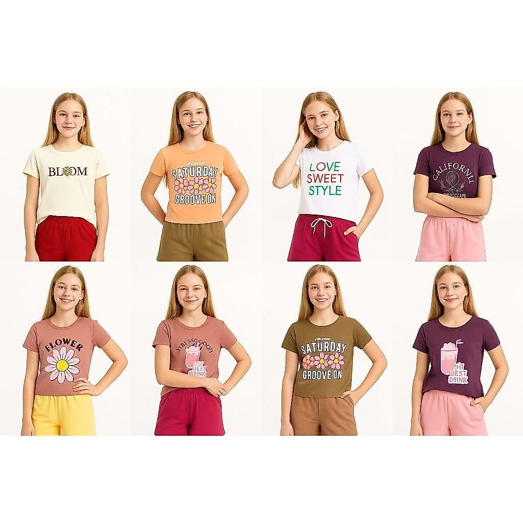 CONJUNTO  Verão Feminino Juvenil – Blusa e Short | Estilo, Conforto e Variedade