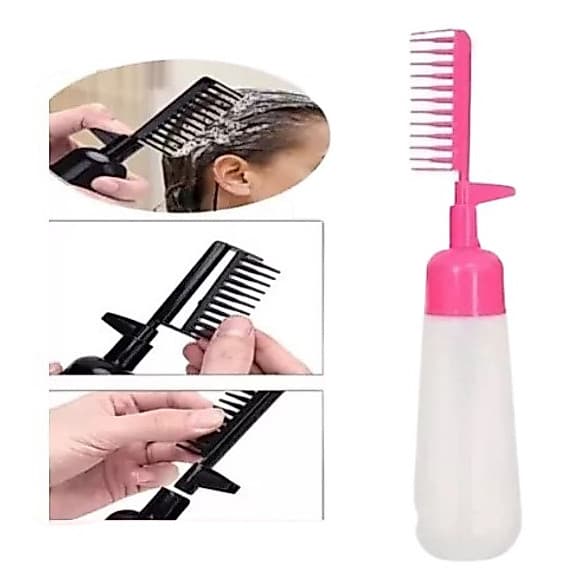 Pente Frasco Aplicador Coloração de Tintura Para Cabelo