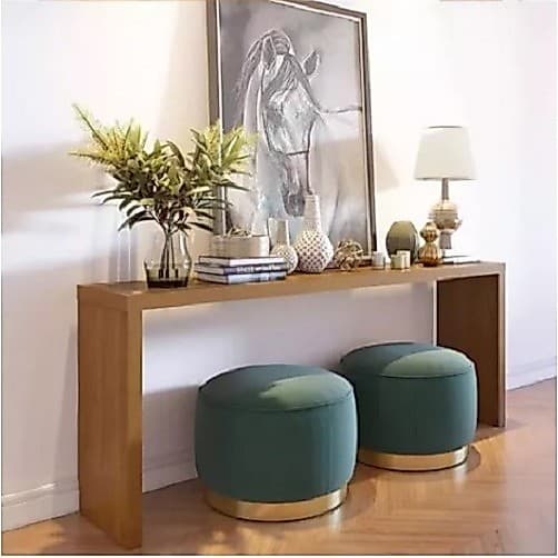 Aparador Mesa de Apoio De Madeira Maciça 115x80x28cm