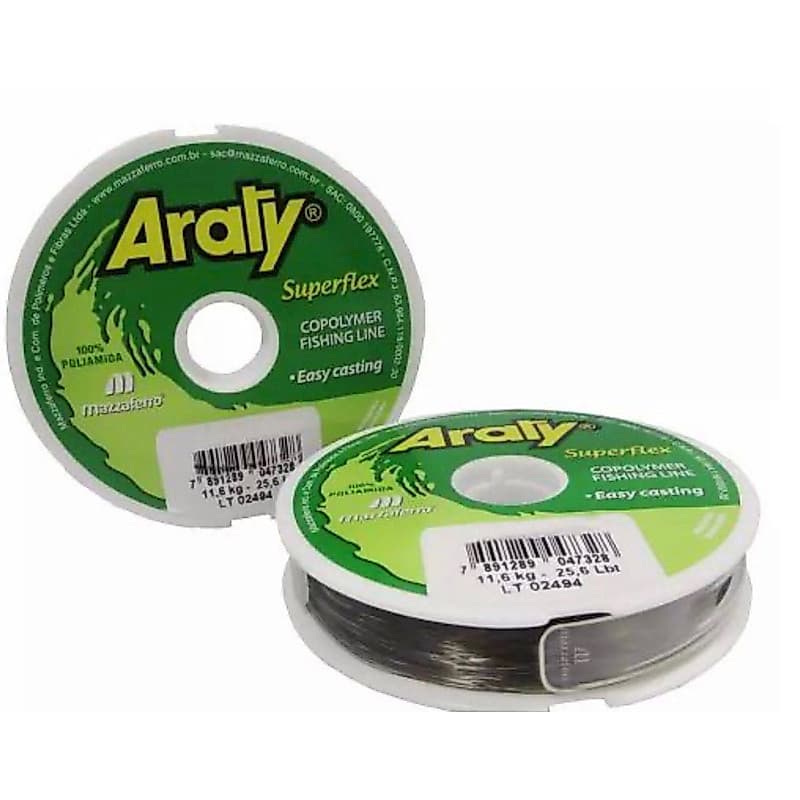 Linha De Pesca Monofilamento Araty Superflex Fumê