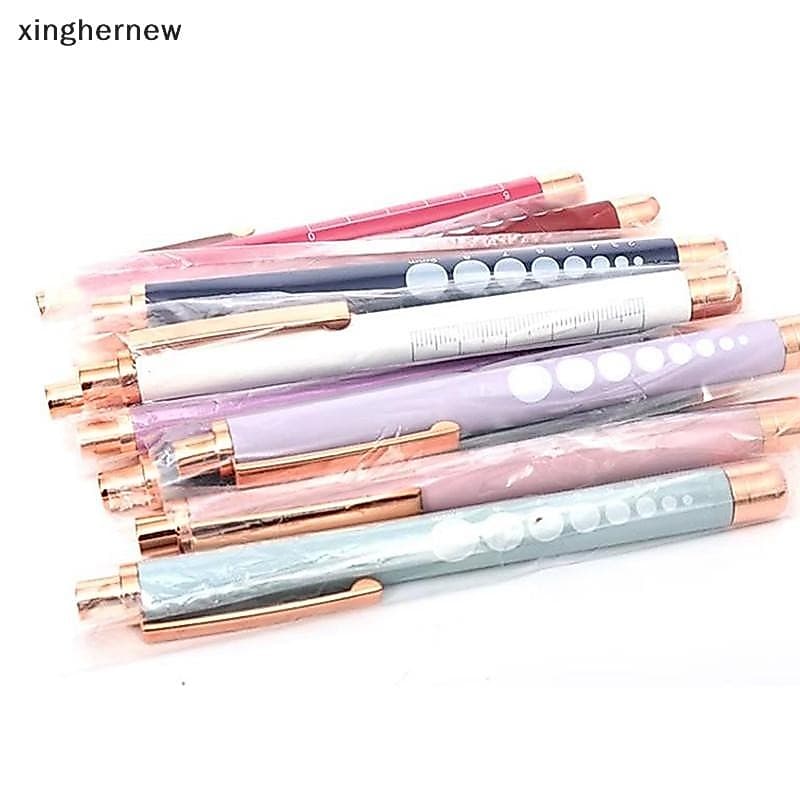 xinghernew Caneta Médica Luz Portátil LED Lanterna Tocha Branco Amarelo Para Médico Enfermeira Diagnóstico Medições Penl