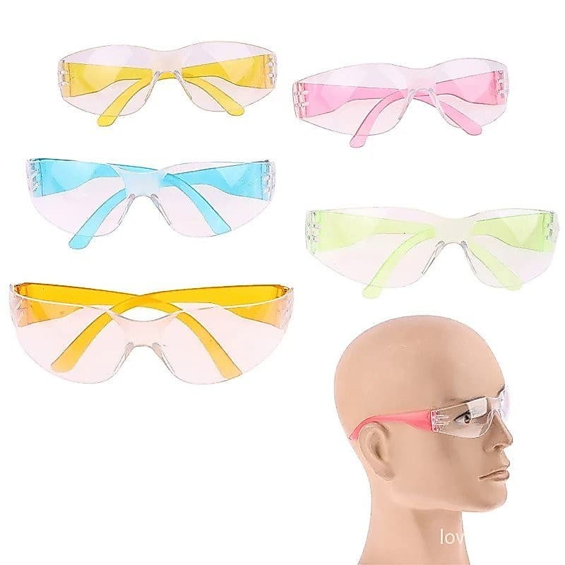 Óculos de segurança para crianças Proteção contra Poeira Para Ciclismo Escalada Caminhadas Windproof Anti-fog Transparente Outdoor Riding Óculos