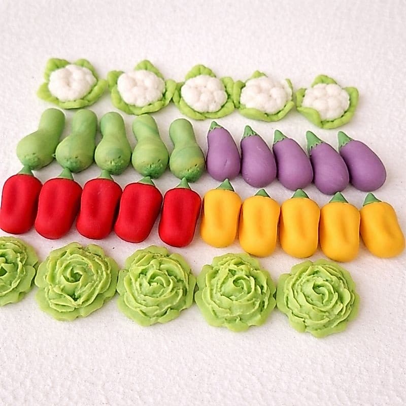 30 Mini Legumes em Biscuit Psra lembrancinhas de aniversário infantil