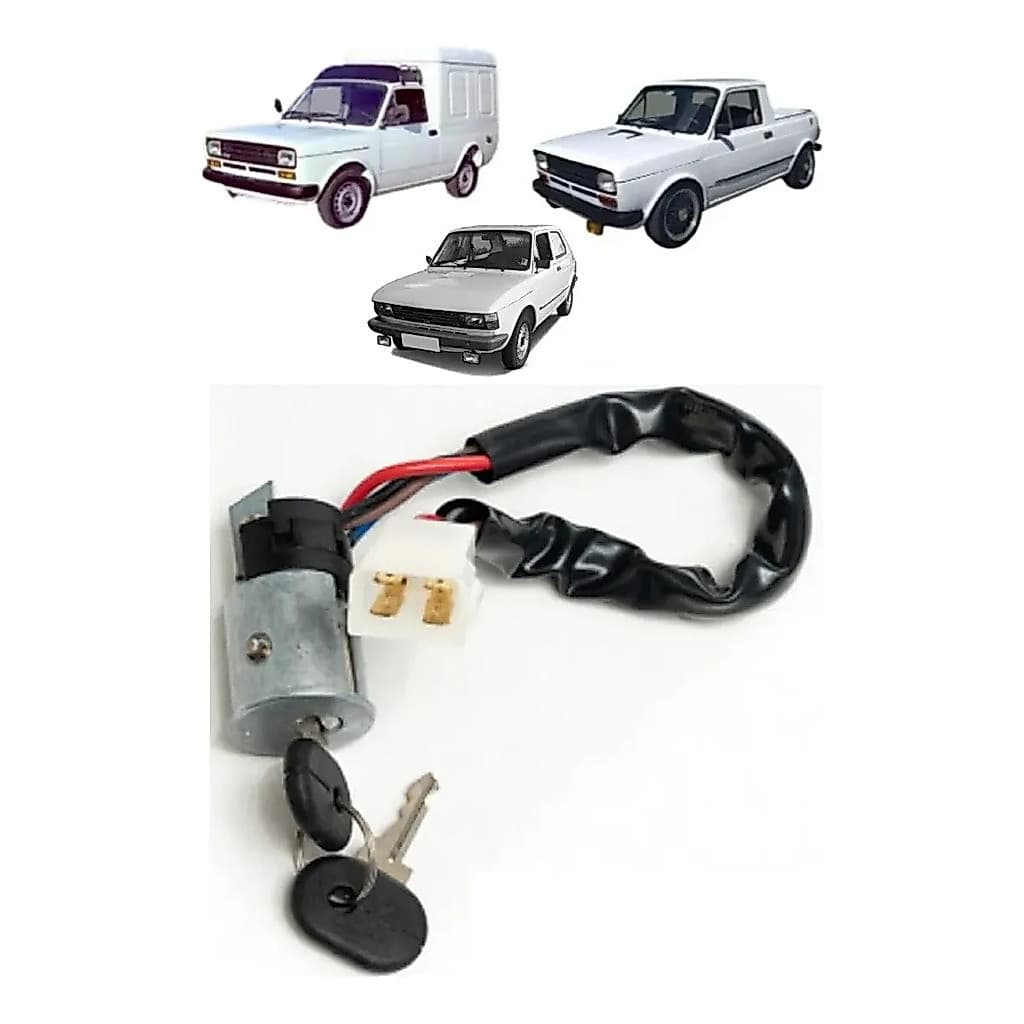 Miolo Cilindro Ignição Comutador Chave Fiat 147