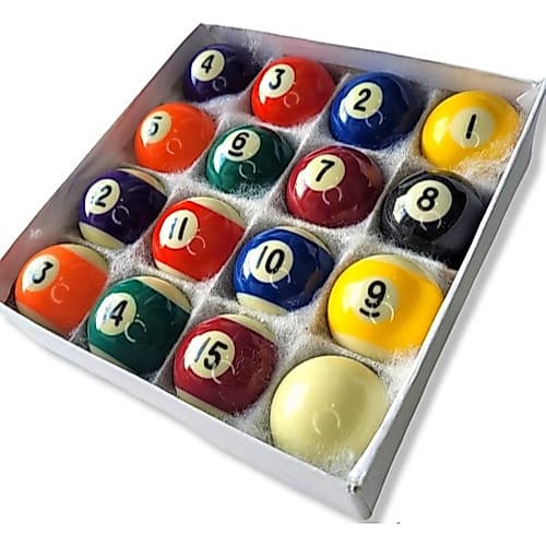 Bola De Sinuca 54mm Grandes Snooker Bilhar Faixadas