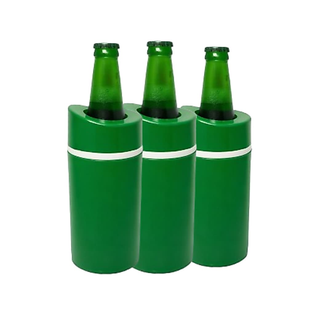 Kit 3 Porta Suporte Garrafa Bebida 600ml Isolamento Térmico Premium Bar Festa