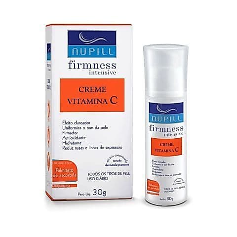 CREME VITAMINA C CLAREADOR E ANTIRRUGAS 30g NUPILL